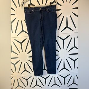 Ellen Tracy Refined Mid-Rise Skinny Jeans – Dark Wash – Size 8